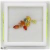Image 1 : 76) GENUINE FANCY COLOR SAPPHIRES, BRIOLETTE CUT,
