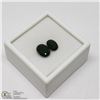 Image 2 : 3) 2 CHROME DIOPSIDES, OVALS, APPROX 3 CTS