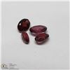 Image 1 : 17) GENUINE GARNETS, OVALS, APPROX 4 CTS