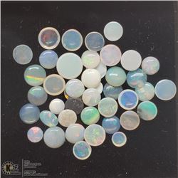 16) GENUINE AUSTRALIAN OPALS, 2.5-5MM ROUND