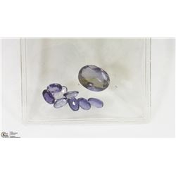 69) GENUINE IOLITES, OVALS, ASSORTED SIZES,