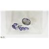 Image 1 : 69) GENUINE IOLITES, OVALS, ASSORTED SIZES,