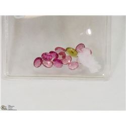 7) GENUINE MULTI-COLOR TOURMALINE, APPROX 5X3 TO