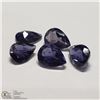 Image 1 : 79) GENUINE IOLITES, 6X8MM PEAR, APPROX 4 CTS