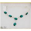 Image 1 : #81-APATITE GEMSTONE NECKLACE