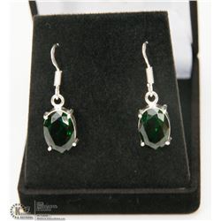 #79-CHROME DIOPSIDE GEMSTONE EARRINGS