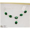 Image 1 : #77-CHROME DIOPSIDE GEMSTONE NECKLACE