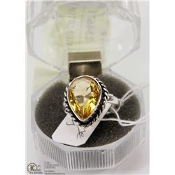 #76-CITRINE GEMSTONE RING