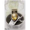 Image 1 : #76-CITRINE GEMSTONE RING