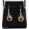 Image 1 : #75-CITRINE GEMSTONE EARRINGS