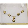 Image 1 : #73-CITRINE GEMSTONE NECKLACE