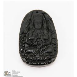 #26-NATURAL OBSIDIAN BUDDHA PENDANT