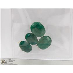 #141- NATURAL GREEN EMERALD GEMSTONE  35CT