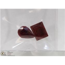 #134-NATURAL RED RUBY GEMSTONE  35.5CT