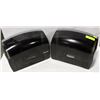 Image 1 : LOT OF 2 BLACK FRONT TISSUE DISPENSERS