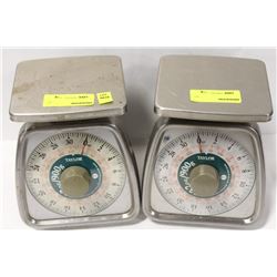 GROUP OF TWO 32 OZ/ 900G TAYLOR WEIGHT SCALES