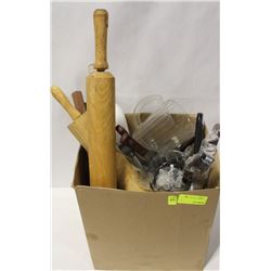 LOT OF MISC. KITCHEN UTENSILS, SCOOPS, & MORE