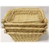 Image 1 : SET OF 4 WICKER BASKETS