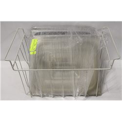 BASKET OF MISC LIDS FOR INSERTS