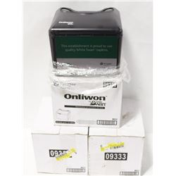 GROUP OF 4 NEW "ONLIWAN"TABLETOP NAPKIN DISPENSERS