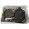 Image 1 : LOT OF 24 CAST IRON SKILLETS