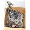 Image 1 : LOT OF STAINLESS STEEL UTENSILS: LADELS, TONGS,