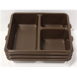 CAMBRO MEAL DELIVERY TRAYS WITH LIDS - LOT OF 3