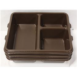 CAMBRO MEAL DELIVERY TRAYS WITH LIDS - LOT OF 3