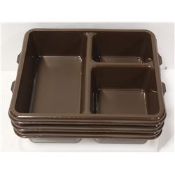 CAMBRO MEAL DELIVERY TRAYS WITH LIDS - LOT OF 3