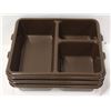 Image 1 : CAMBRO MEAL DELIVERY TRAYS WITH LIDS - LOT OF 3