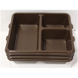 CAMBRO MEAL DELIVERY TRAYS WITH LIDS - LOT OF 3