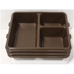 CAMBRO MEAL DELIVERY TRAYS WITH LIDS - LOT OF 3