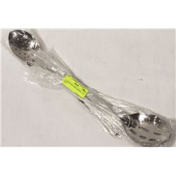 15" STAINLESS STEEL SPOONS - LOT OF 8