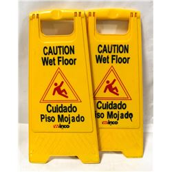 LOT OF 2  WET FLOOR SIGNS