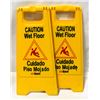 Image 1 : LOT OF 2  WET FLOOR SIGNS