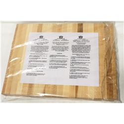 HARD CANADIAN MAPLE CARVING BOARD NEW