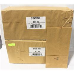 2 BALES OF 20-HEAVY CRAFT BROWN PAPER BAGS