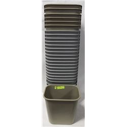 LOT OF 18 GARBAGE CANS