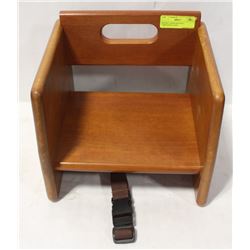 WALNUT BOOSTER SEAT - TABLECRAFT NEW