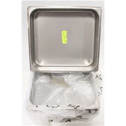 LOT OF 6 - NEW STEAM PANS JOHNSON ROSE