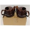 Image 1 : 2 NEW  BROWN-FINISH 2 CUP TEAPOTS