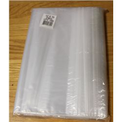 LOT OF 100- 12" X 15" ZIP LOCK 2 MIL BAGS