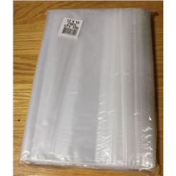 LOT OF 100- 12" X 15" ZIP LOCK 2 MIL BAGS