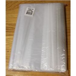LOT OF 100- 12" X 15" ZIP LOCK 2 MIL BAGS