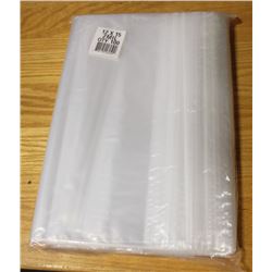 LOT OF 100- 12" X 15" ZIP LOCK 2 MIL BAGS