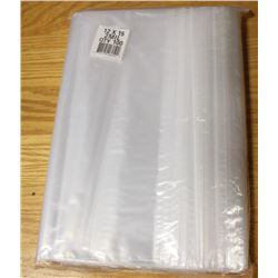LOT OF 100- 12" X 15" ZIP LOCK 2 MIL BAGS