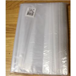 LOT OF 100- 12" X 15" ZIP LOCK 2 MIL BAGS