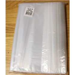LOT OF 100- 12" X 15" ZIP LOCK 2 MIL BAGS