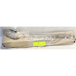 NEW 15" STAINLESS PERFORATED SPOONS - LOT OF 12