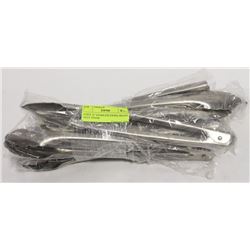 8 NEW 12" STAINLESS EXTRA HEAVY DUTY TONGS